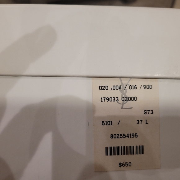 YVES SAINT LAUTENT (YSL) Tribute Pump, Kid Suede, Viola, Size 37 Women's - Picture 14 of 14